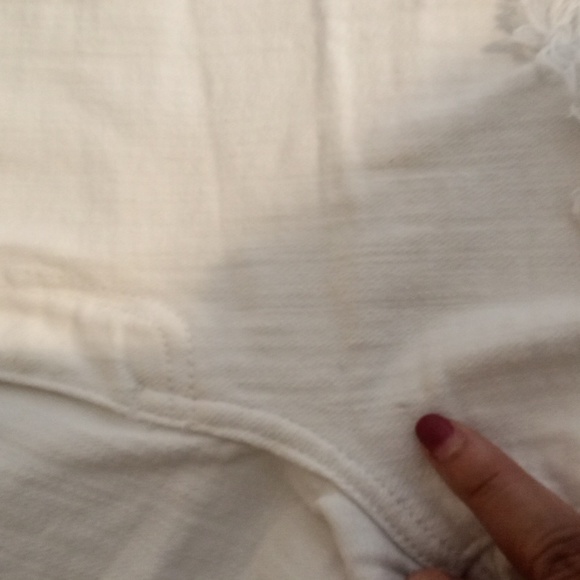 Pistola White Jean Shorts Distressed High-Waisted Cut Off Raw Hem Size 29 - Picture 10 of 11